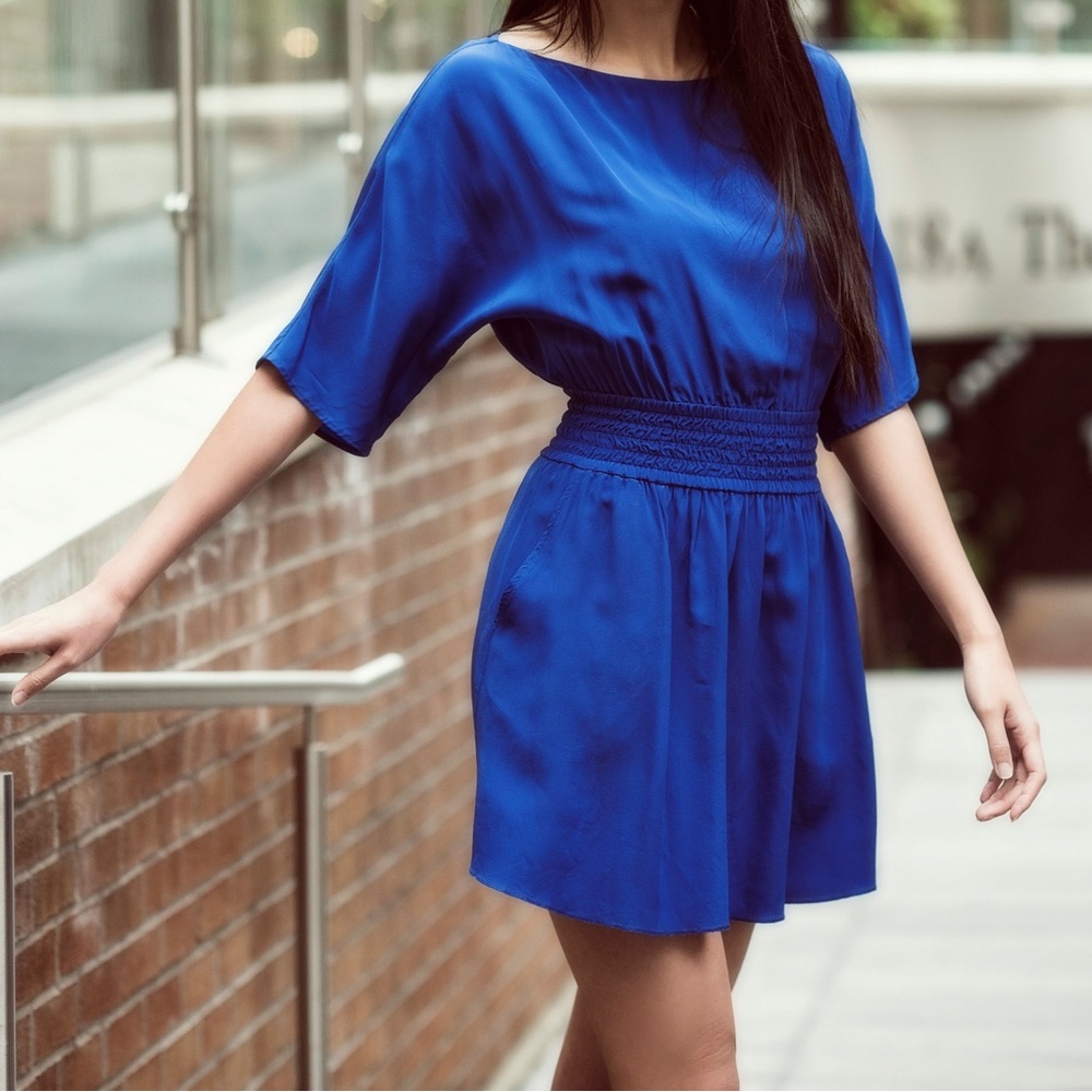 🦋 ARITZIA Wilfred 100% silk short sleeve dress